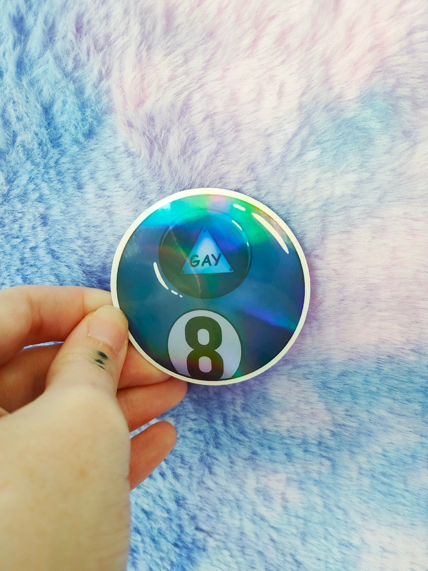 Gay 8 Ball Sticker