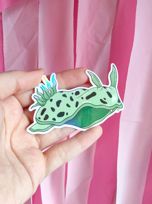 Green Nudibranch Sticker