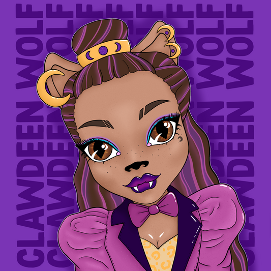 Clawdeen G3 Monster High A5 square Print