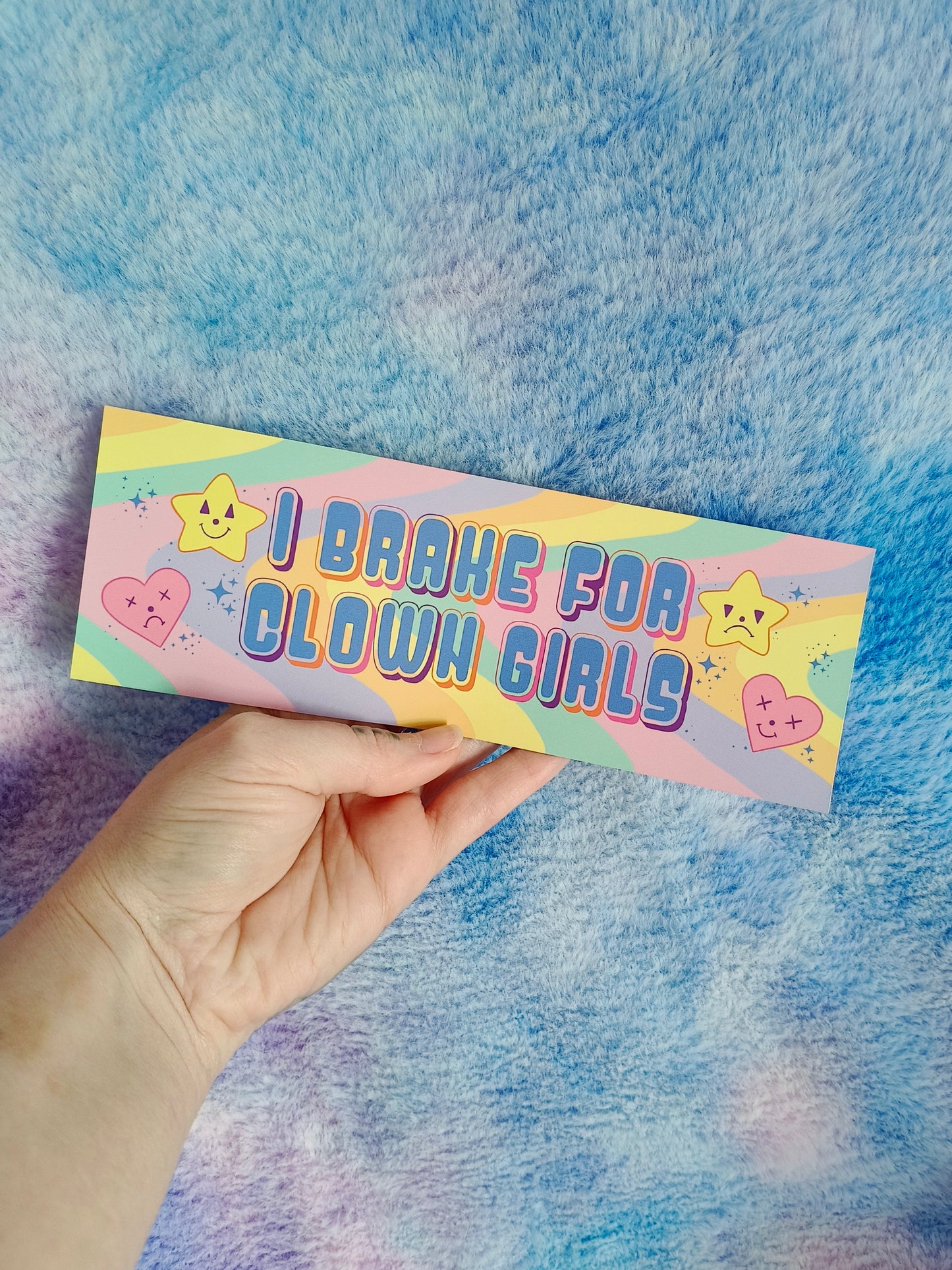 I brake for clown girls Bumper Sticker