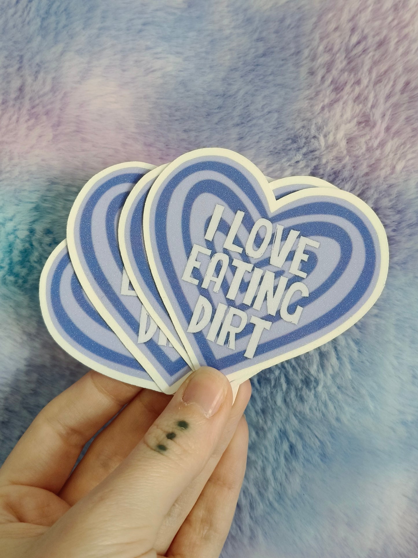 I live eating dirt Sticker