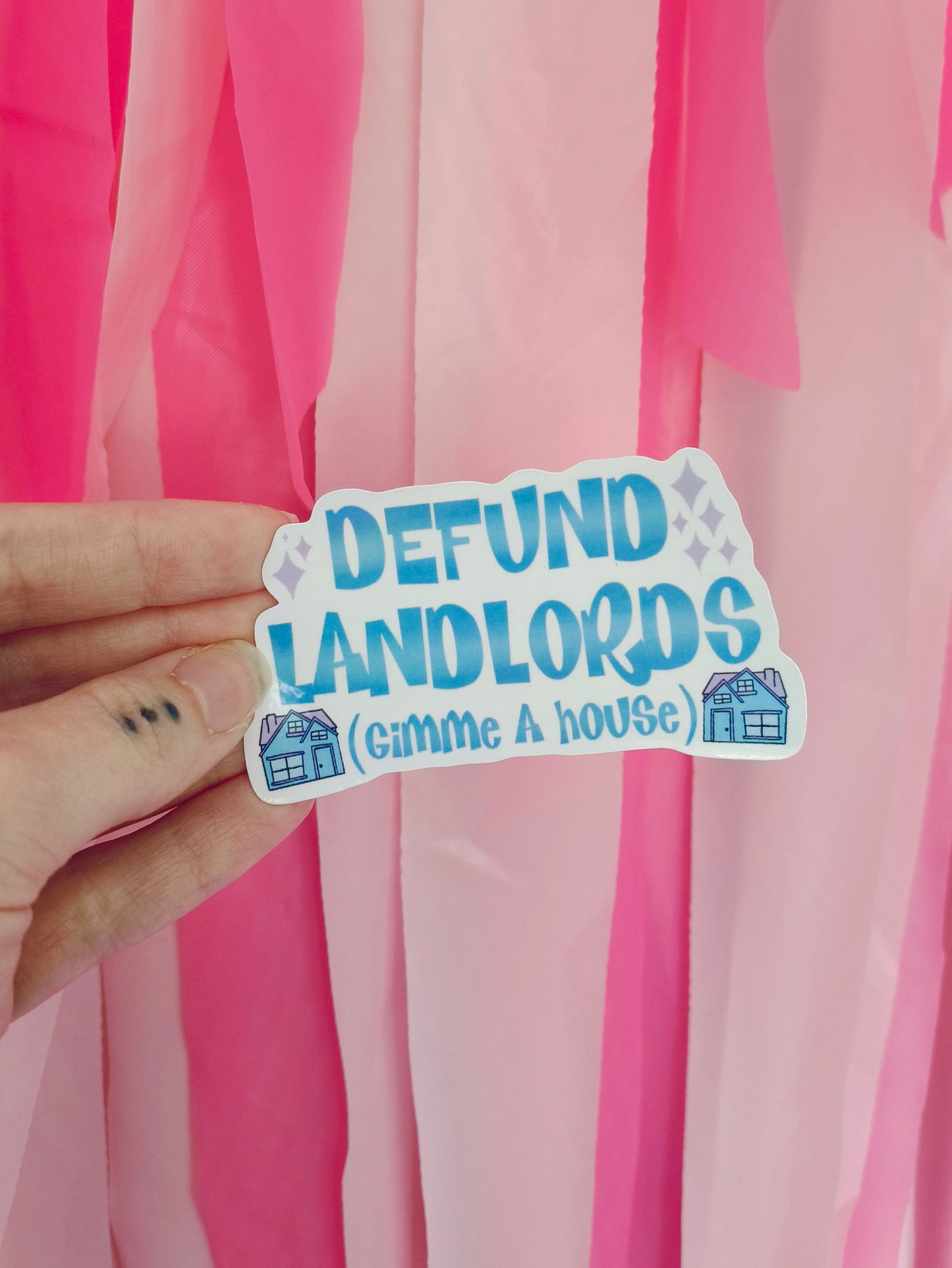Defund Landlords Sticker
