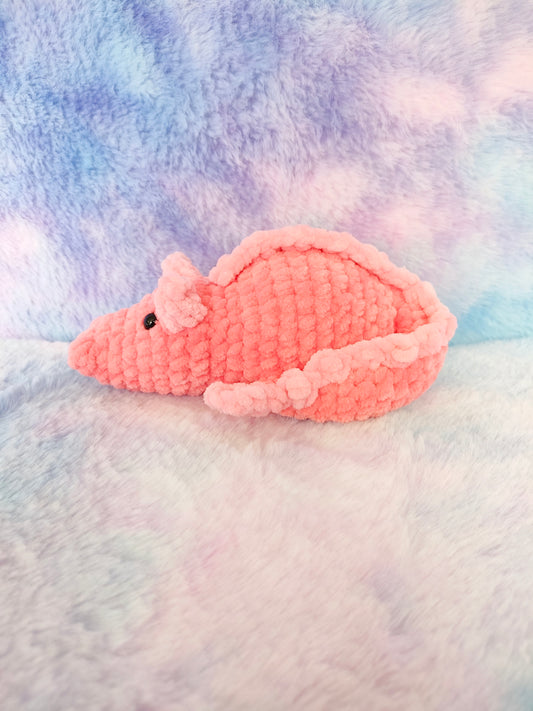 Coral Dragon Loaf Crochet Plush