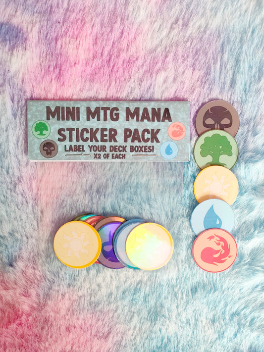 Mini MTG mana Sticker Pack