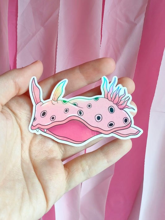 Pink Nudibranch Sticker