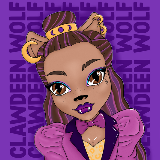 Clawdeen G3 Monster High  A5 square Print