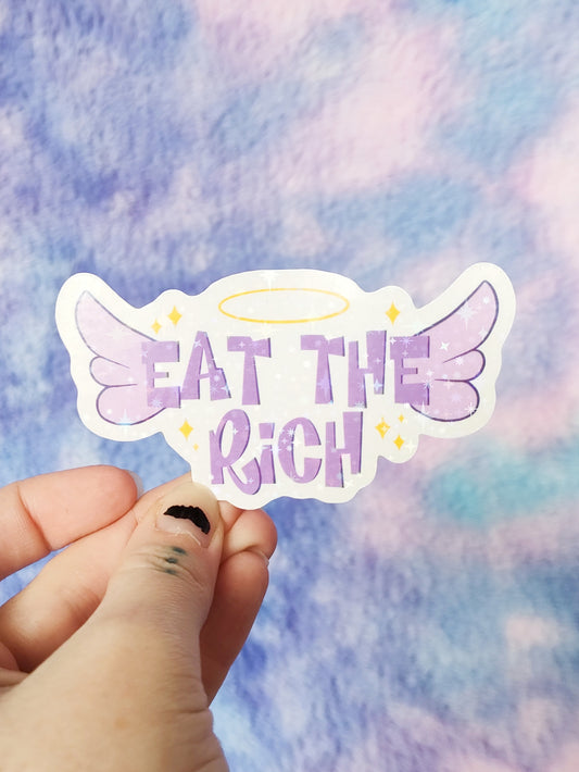 Brat Eat The Rich Sticker