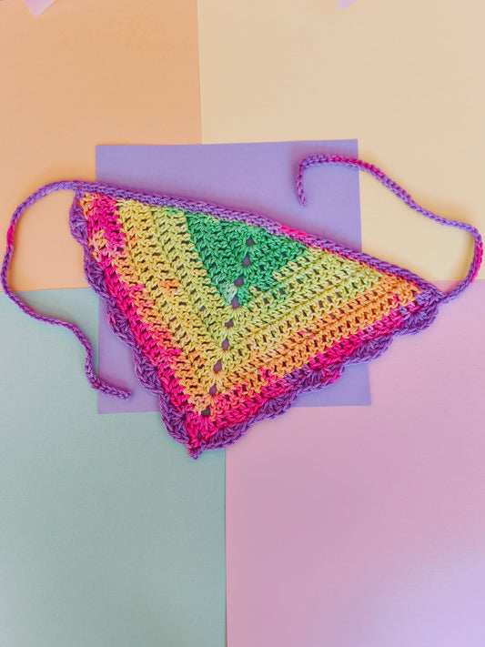 Rainbow Bandana - Crochet Bandana