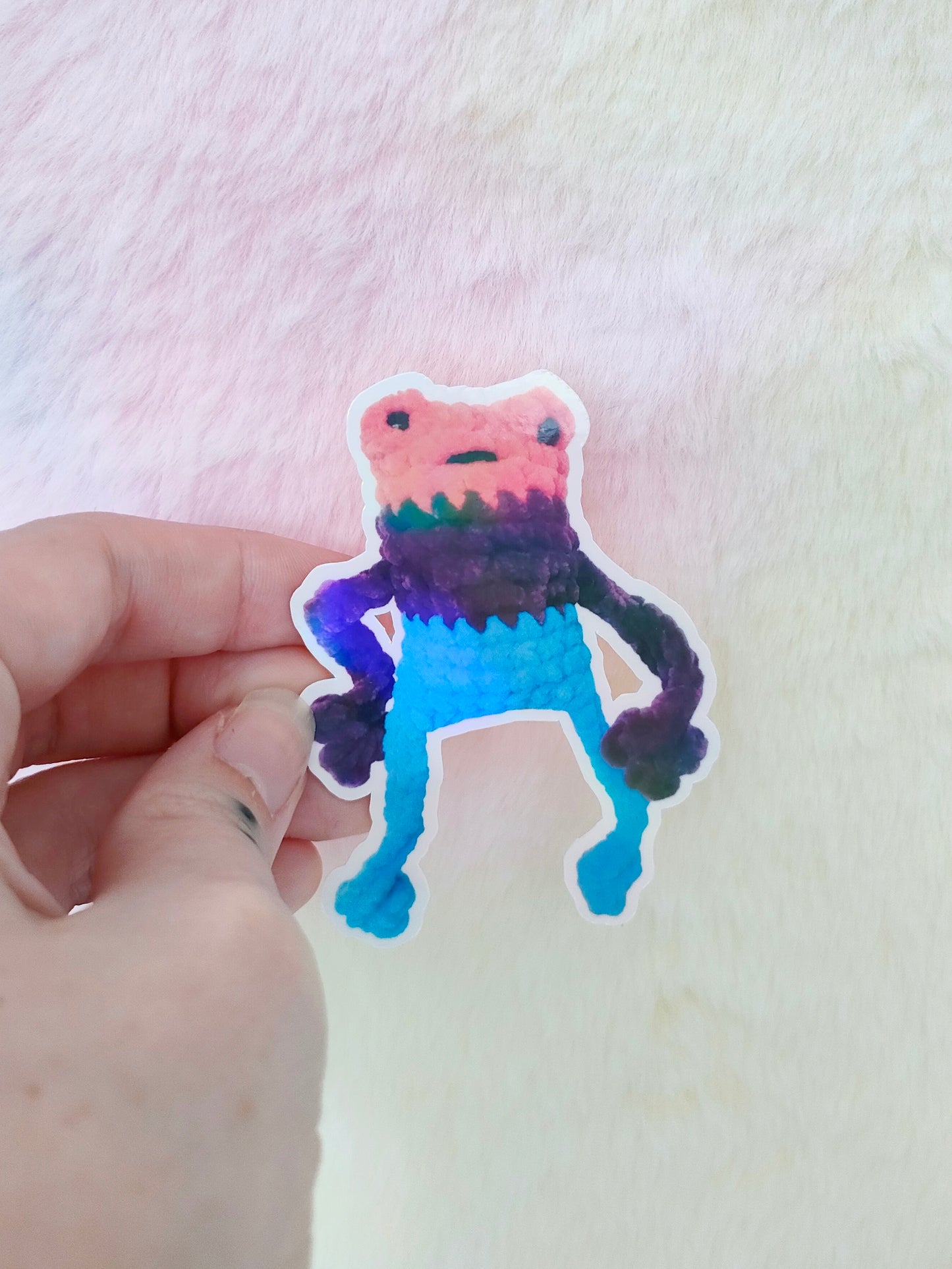 Bi Pride Frog Sticker