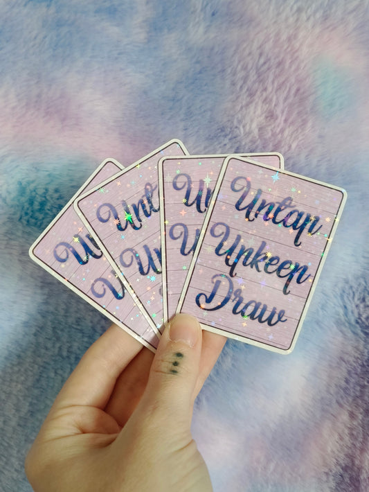 Untap Upkeep Draw(live Laugh Love) Sticker