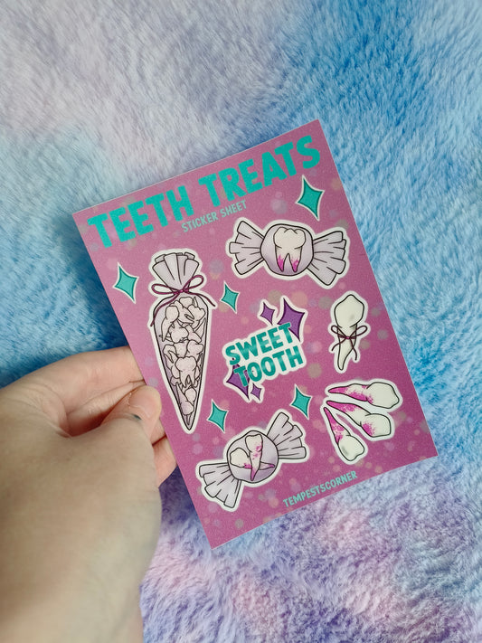 Teeth treats Sticker Sheet