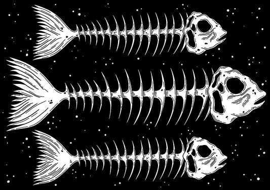 Fish bones A6 print