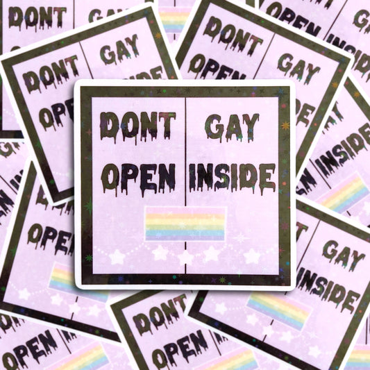 Don't Gay Open Inside Sticker