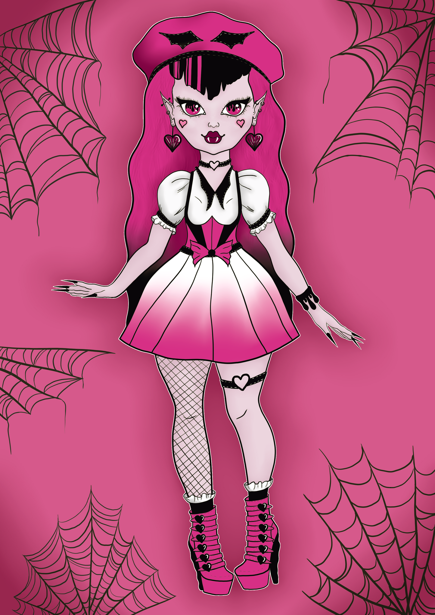 Draculaura Monster High  A5 Print