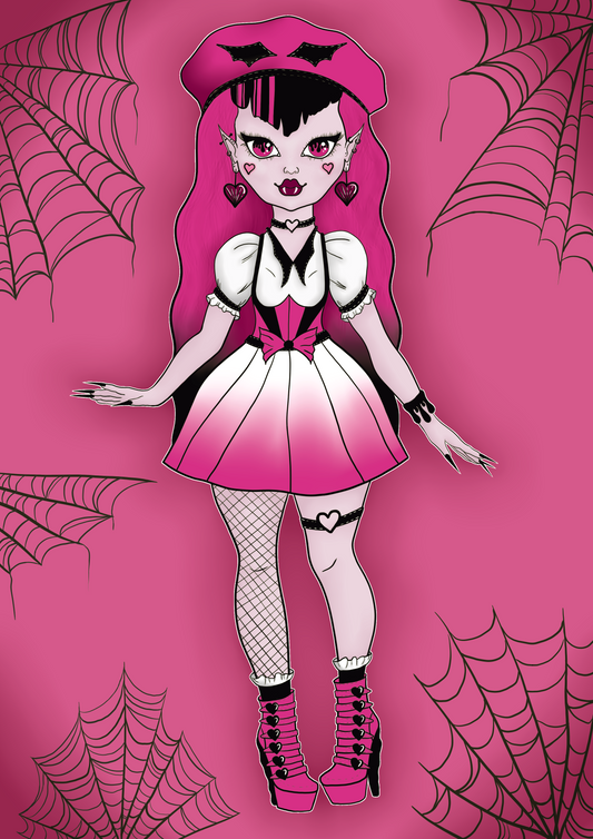 Draculaura Monster High A5 Print