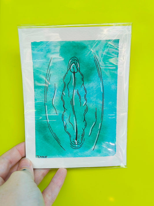 Teal A6 Vulva Original