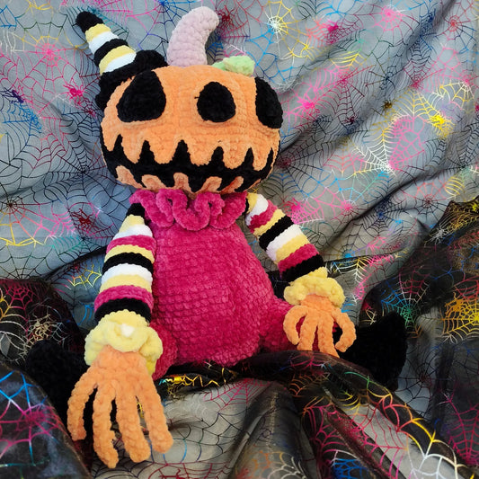 Pumpkin Boy Crochet Plush