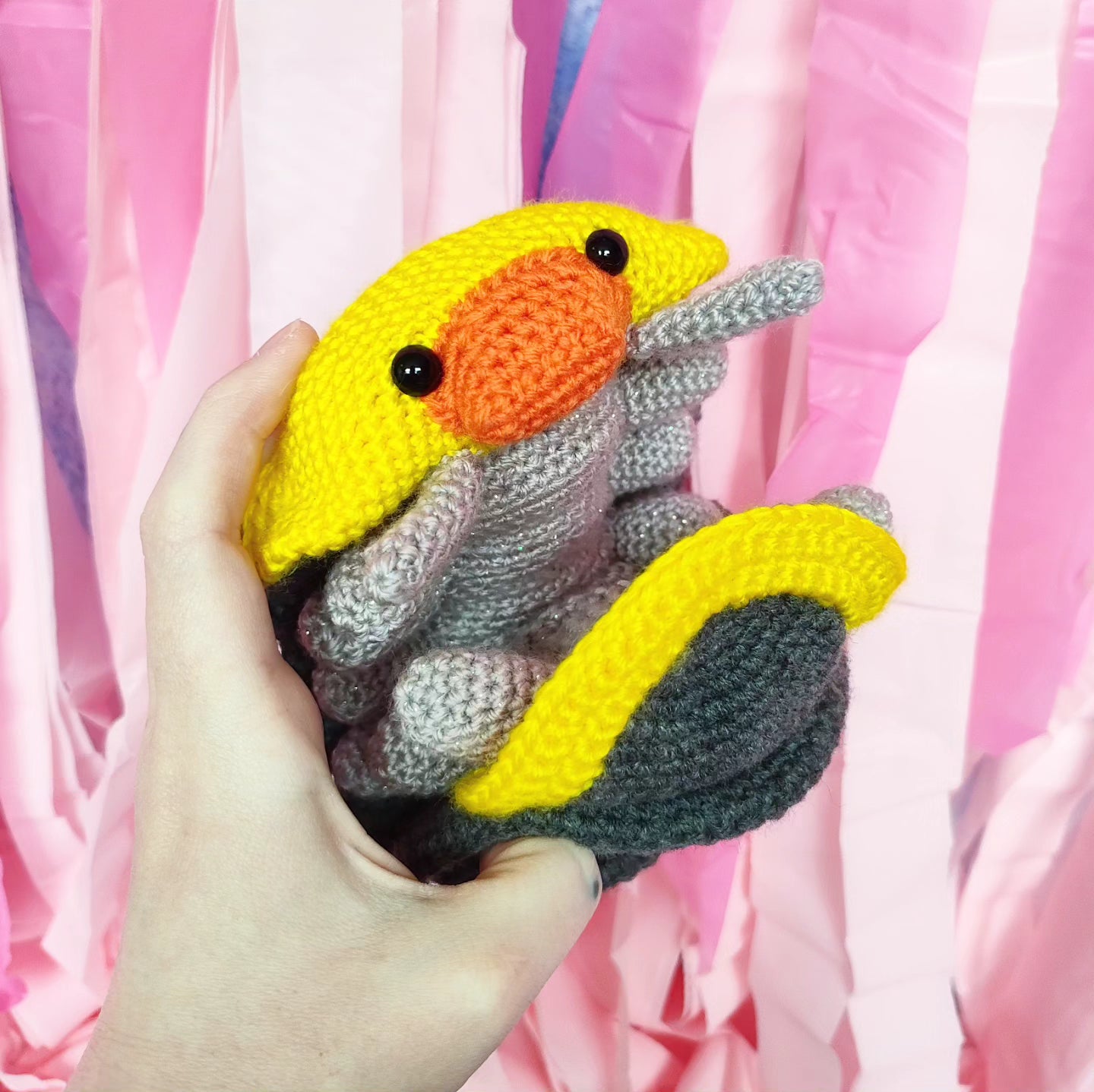 Rubber ducky isopod - Crochet