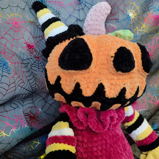 Pumpkin Boy Crochet Plush