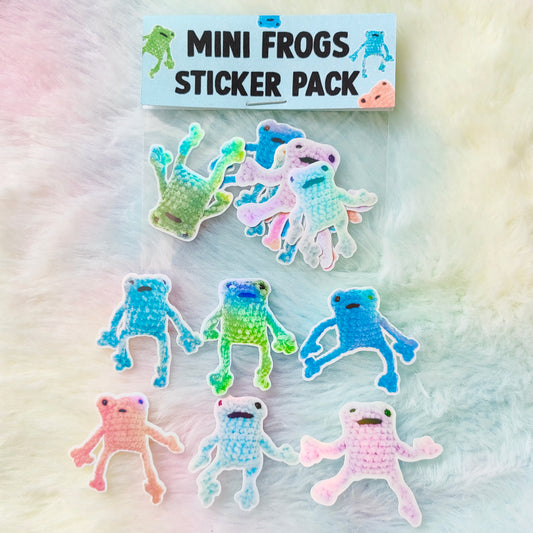 Mini Leggy Frog Sticker Pack